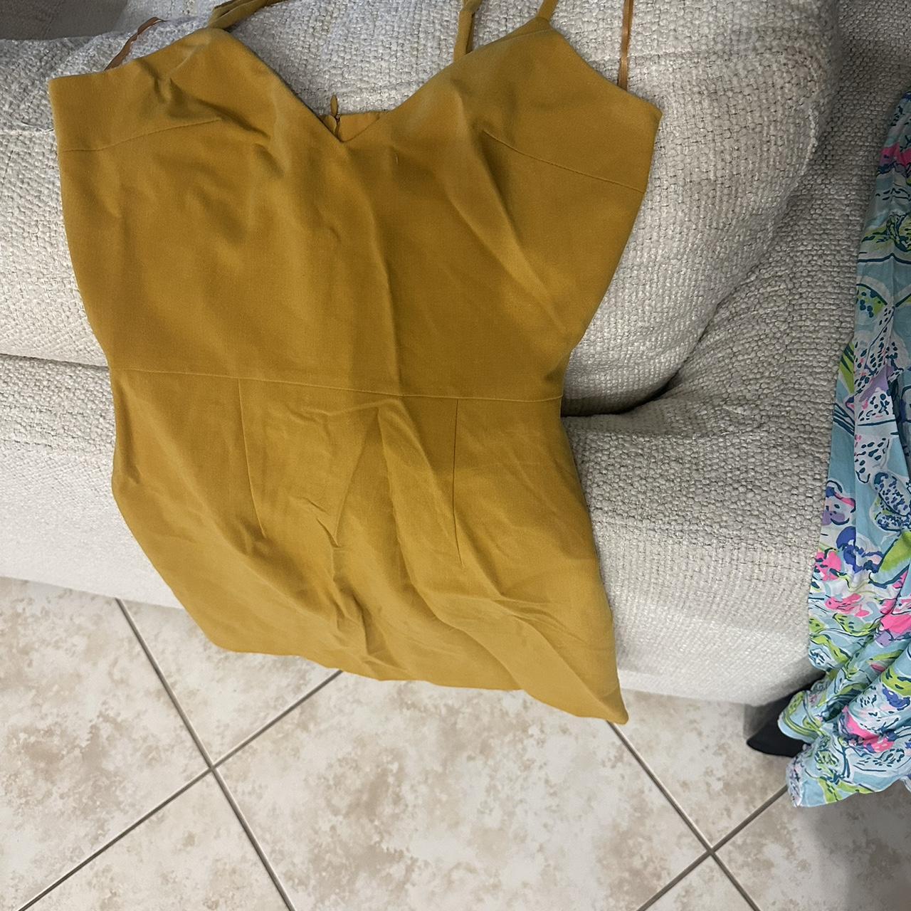 French connection mustard dress best sale