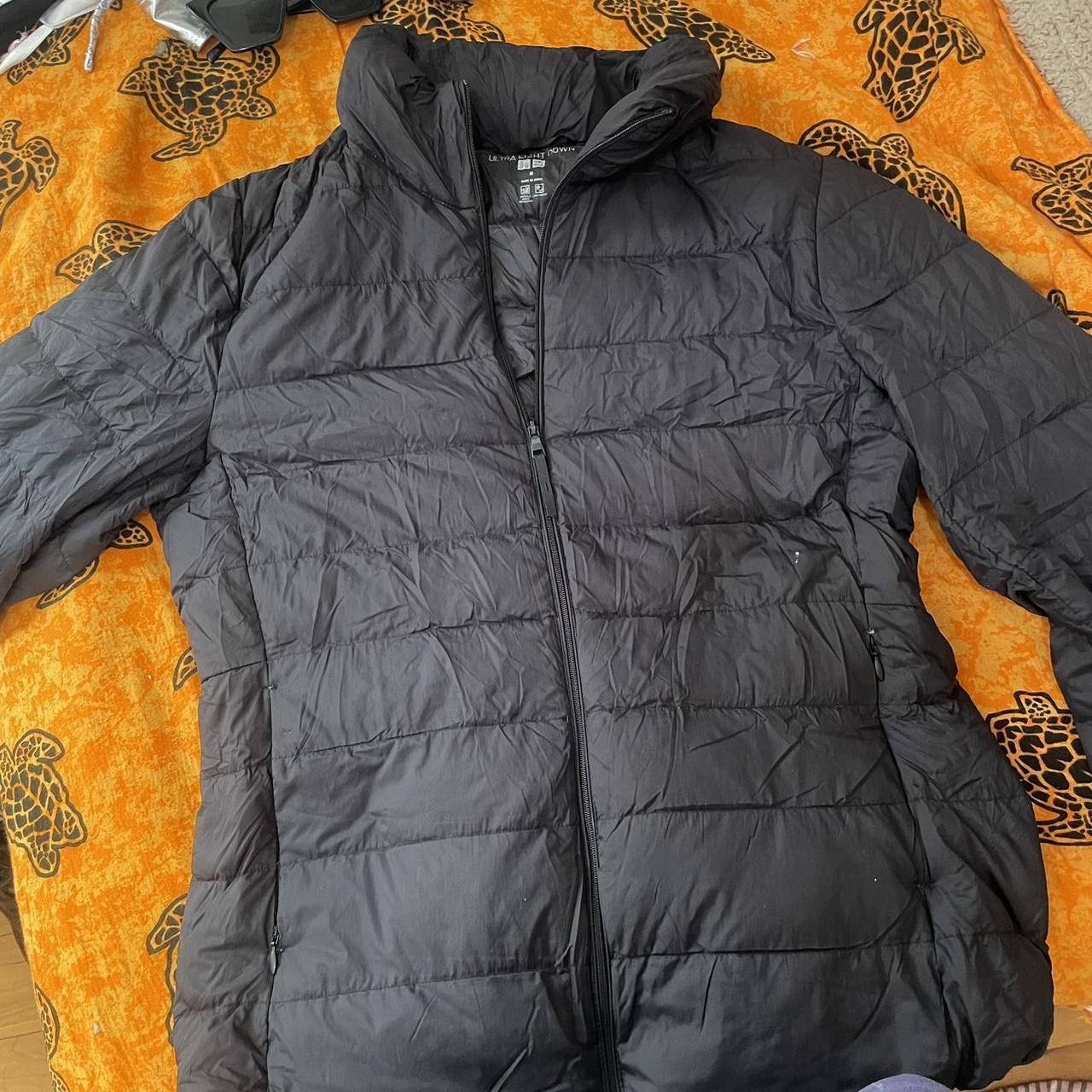 black Uniqlo puffer jacket message before... - Depop