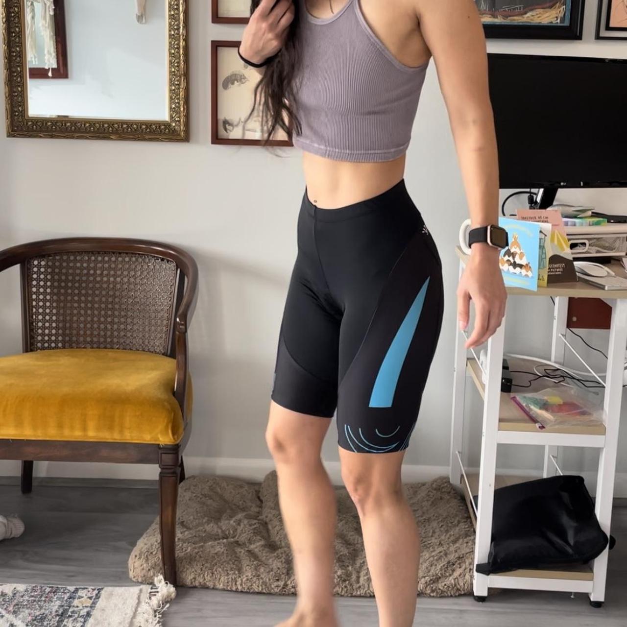 Women’s padded cycling shorts Padded biking shorts 7... Depop