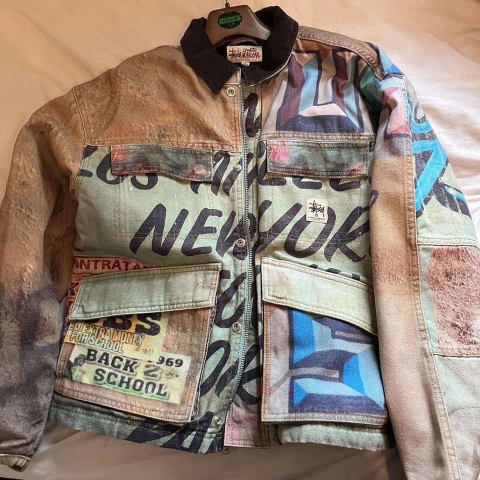 Stussy Shop Jacket Alfonso Canvas Brand new with... - Depop