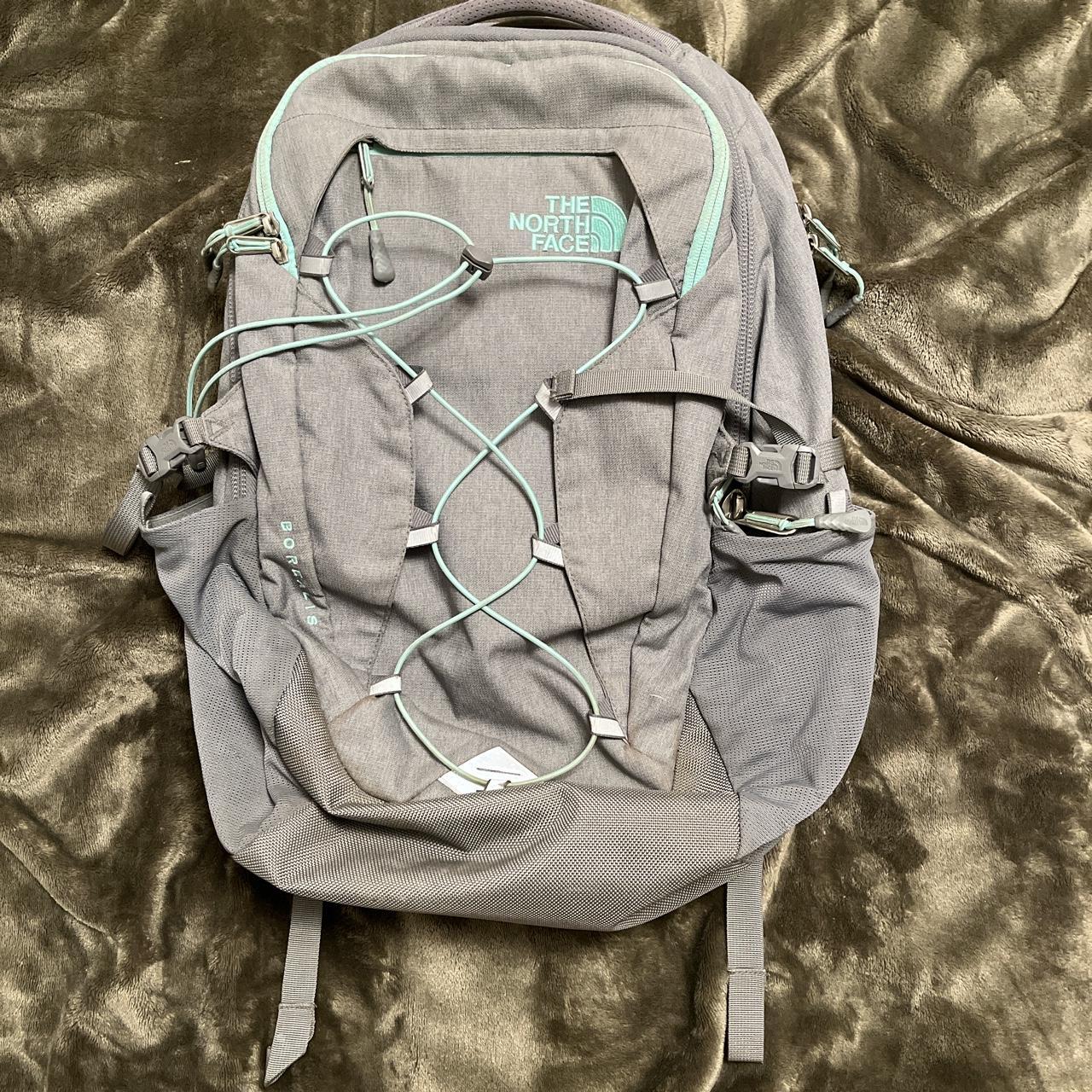 BOREALIS THE NORTH FACE BACKPACK (grey+teal) Depop