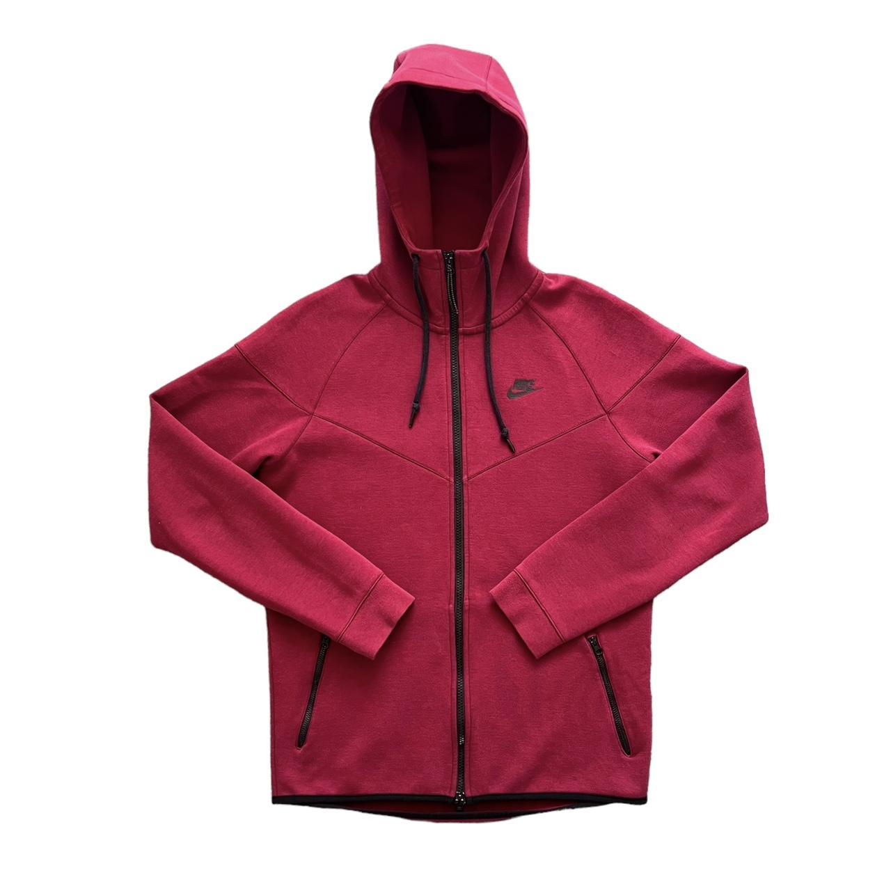 mens black and red nike hoodie