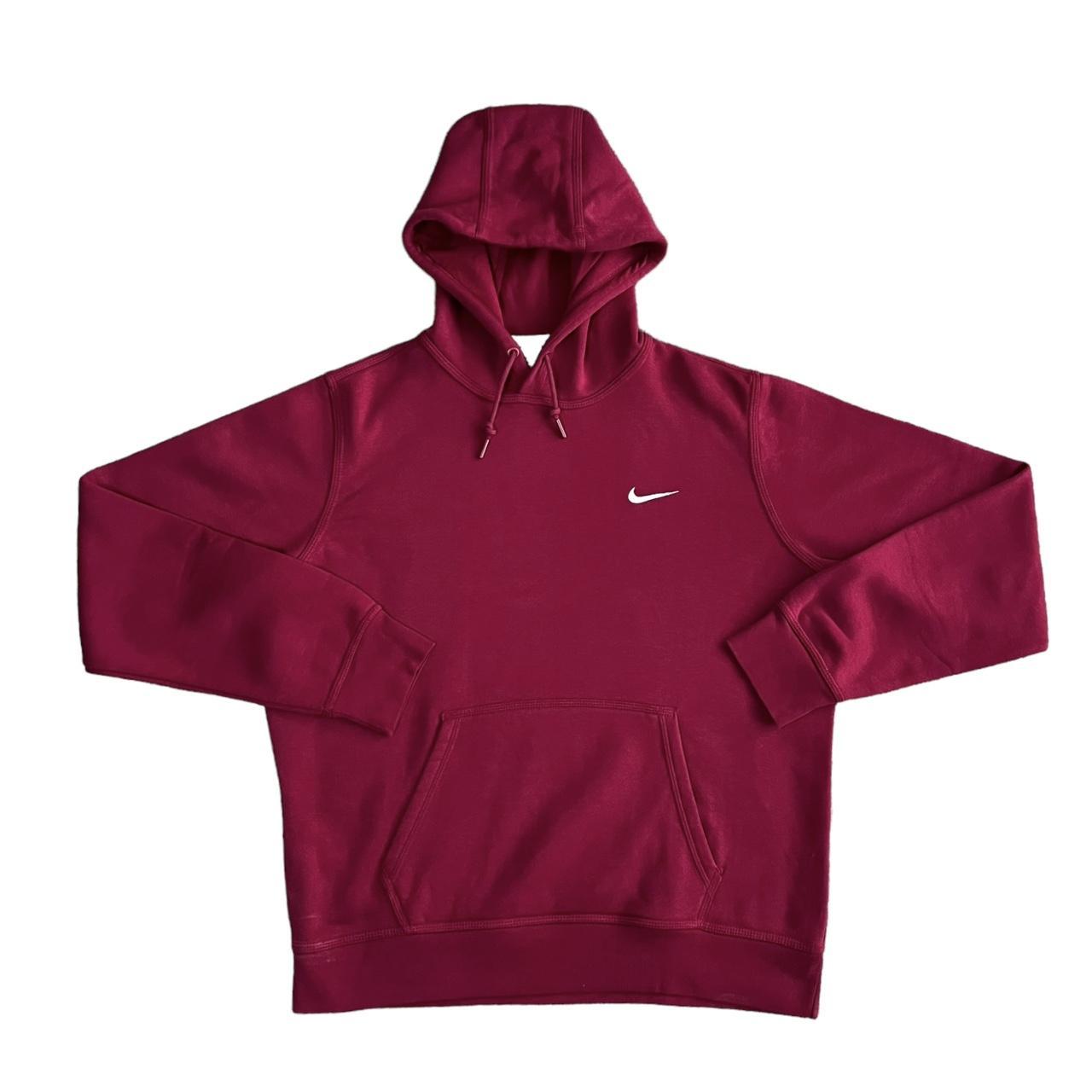 mens red nike pullover hoodie