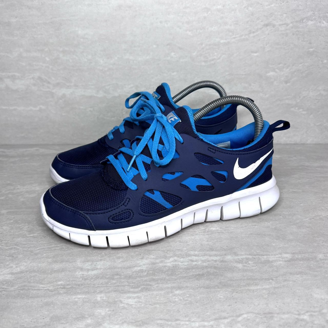 Womens Blue Nike Free Run 2 Trainers Size 6 UK