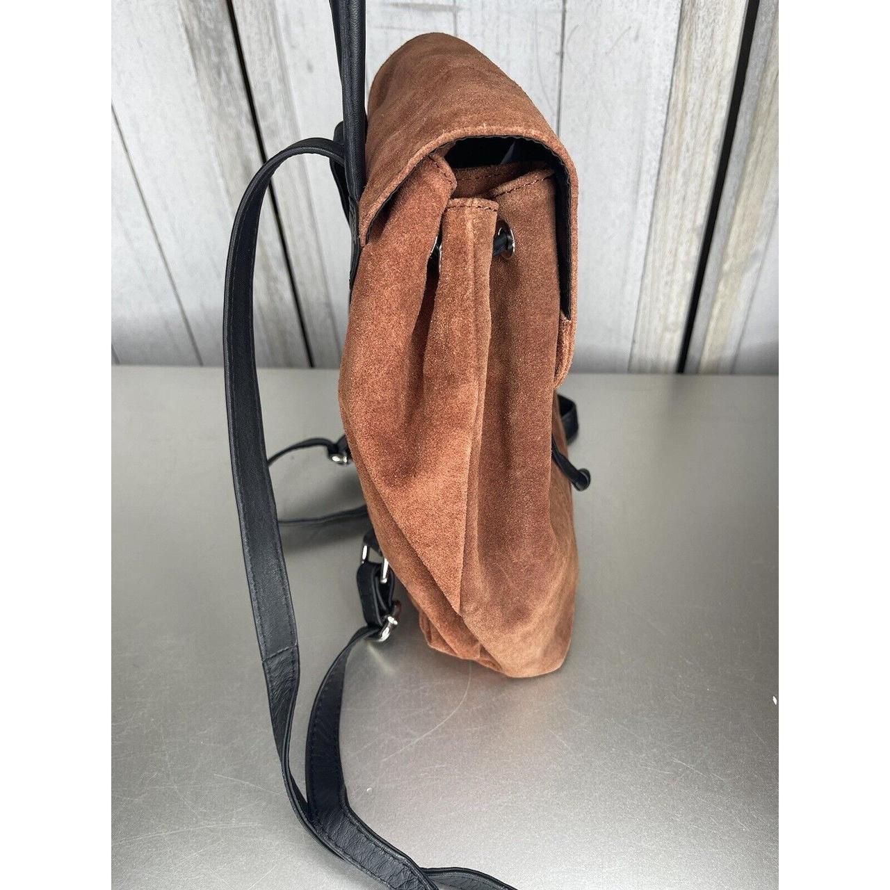 Asos Womens Backpack Bag Purse Suede Brown Depop