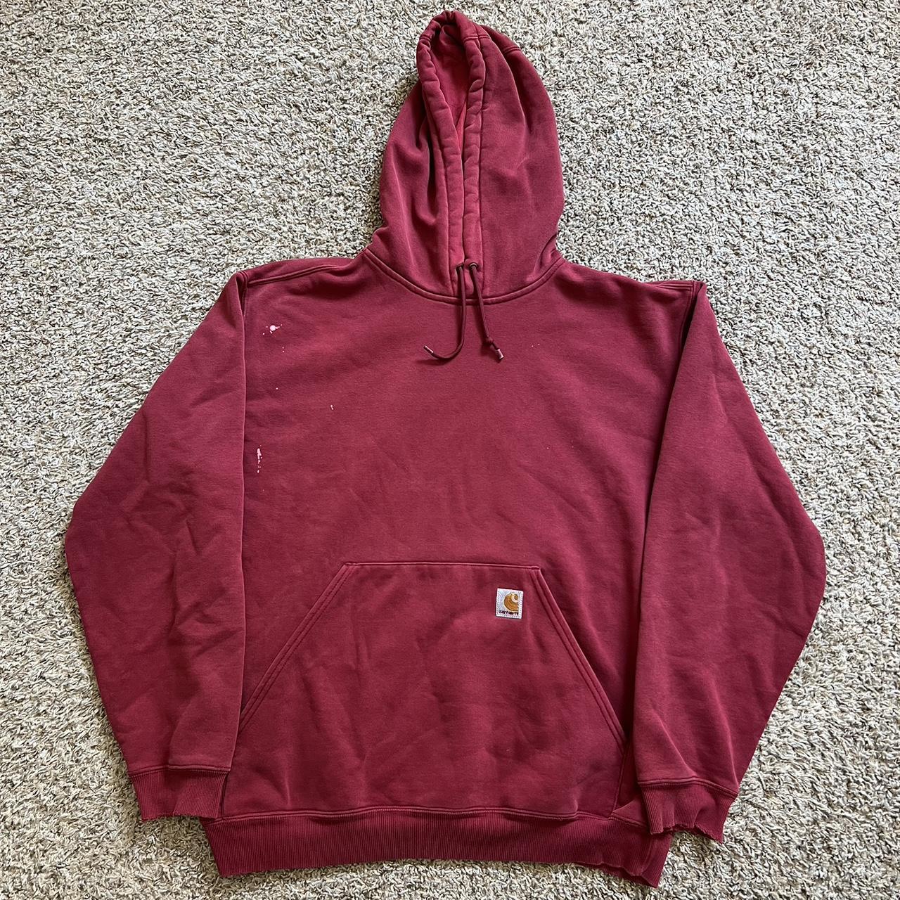 Carhartt hoodie Flaws shown Size L Pit to pit... - Depop