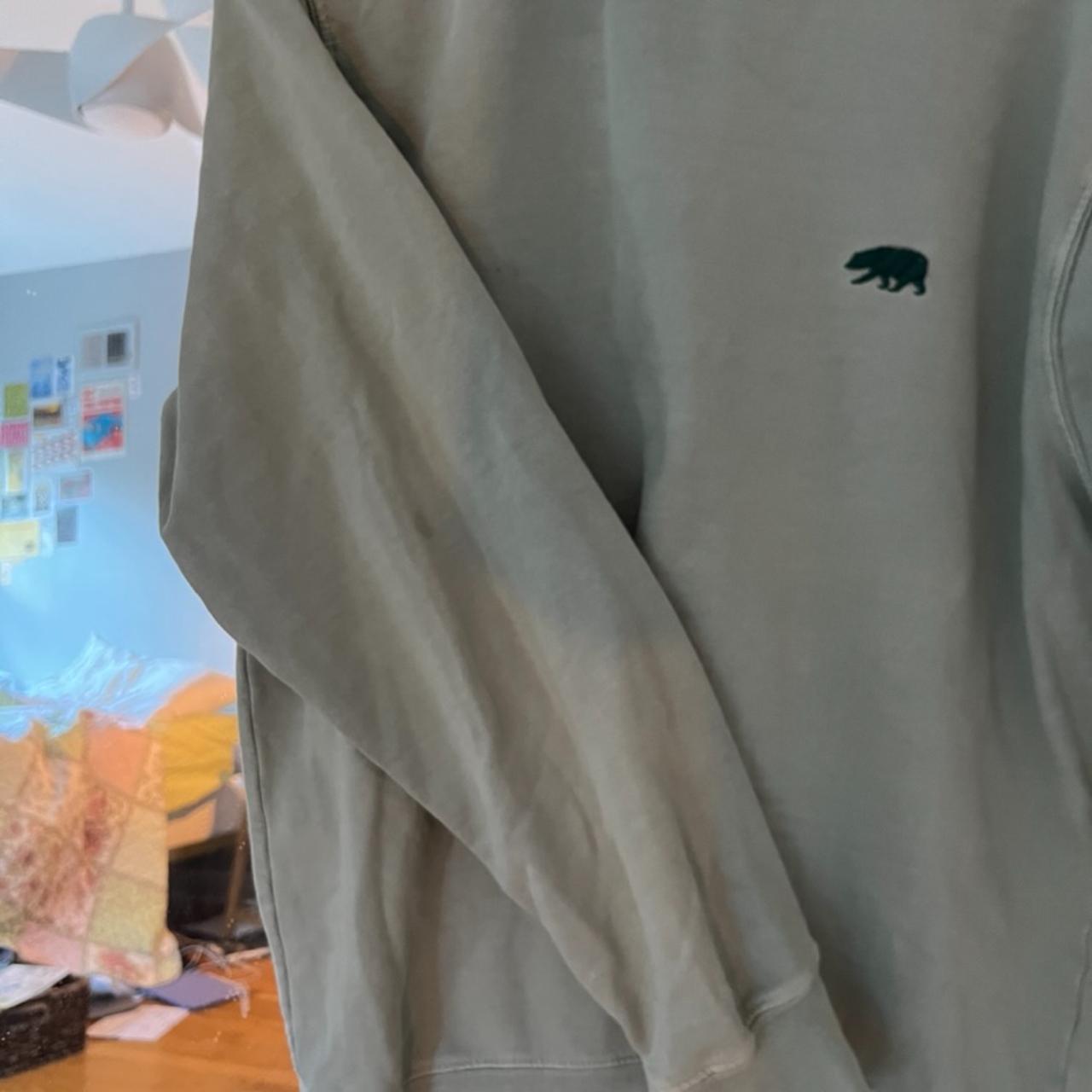 lightwashed sage green brandy melville crewneck.... Depop