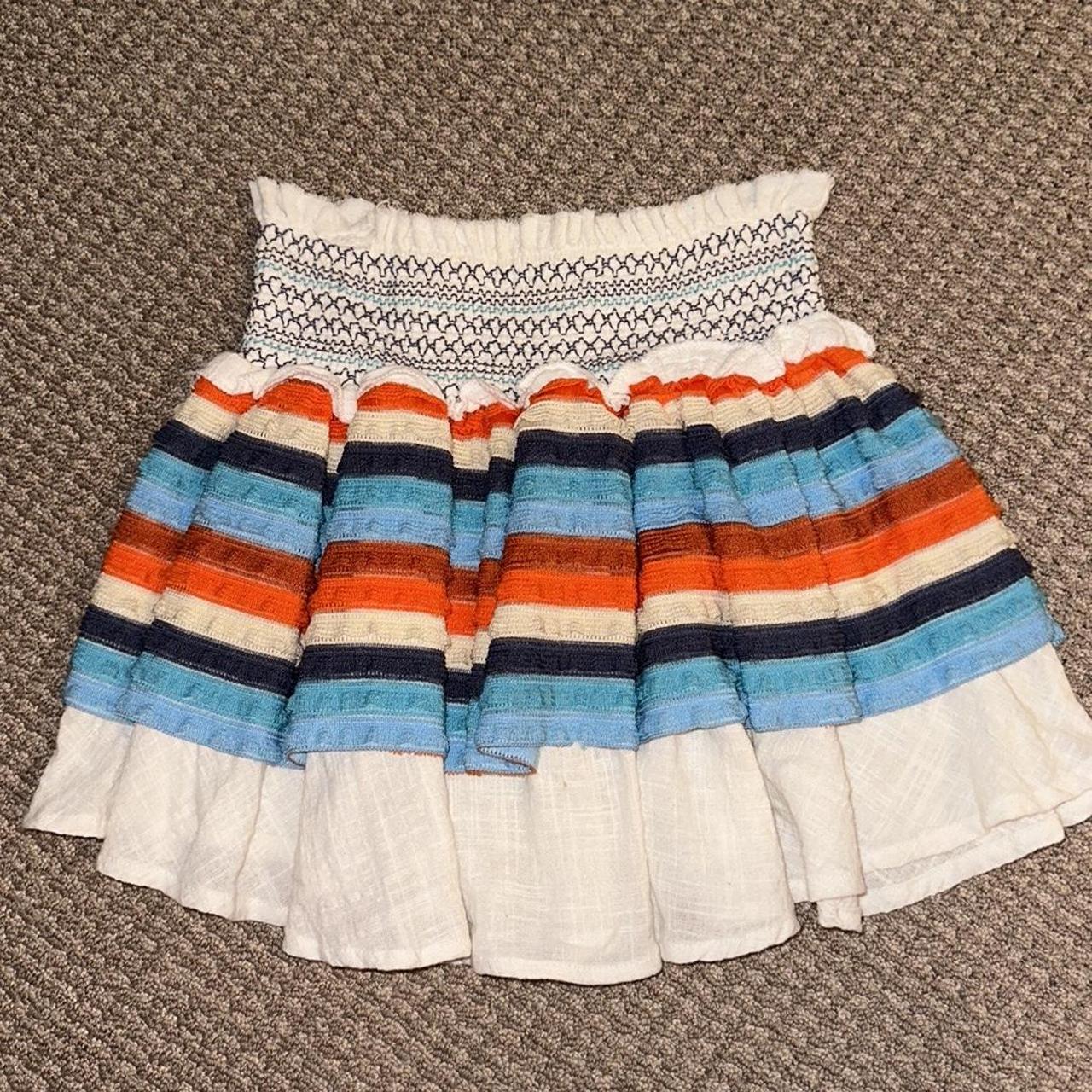 Surf Gypsy colorful mini skirt Depop