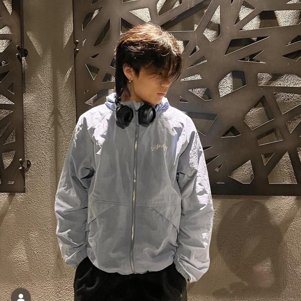 Stussy Wave Dye Beach Shell Jacket (Laguna | Depop
