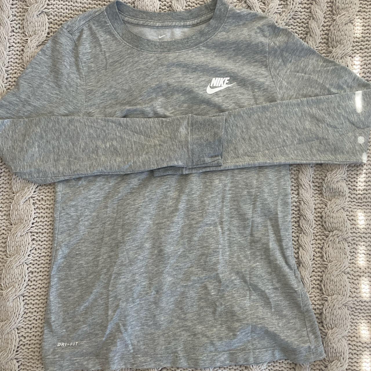 grey dri fit long sleeve
