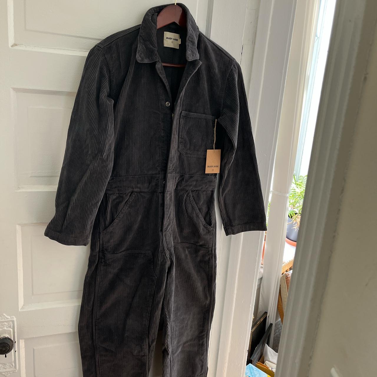 Rudy Jude corduroy utility suit in ink. Size...