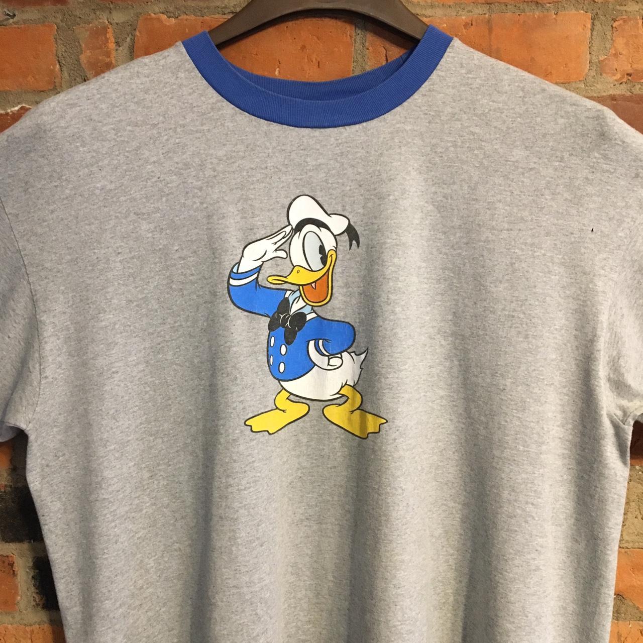 Disney Men's Grey and Blue T-shirt | Depop