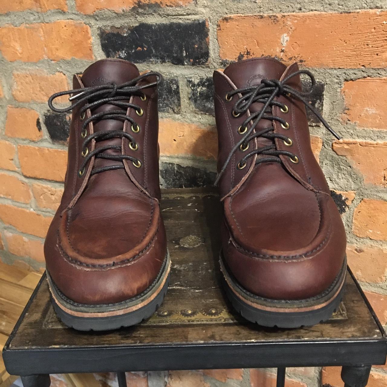 Filson Brown Leather Boots with Vibram *These are... - Depop