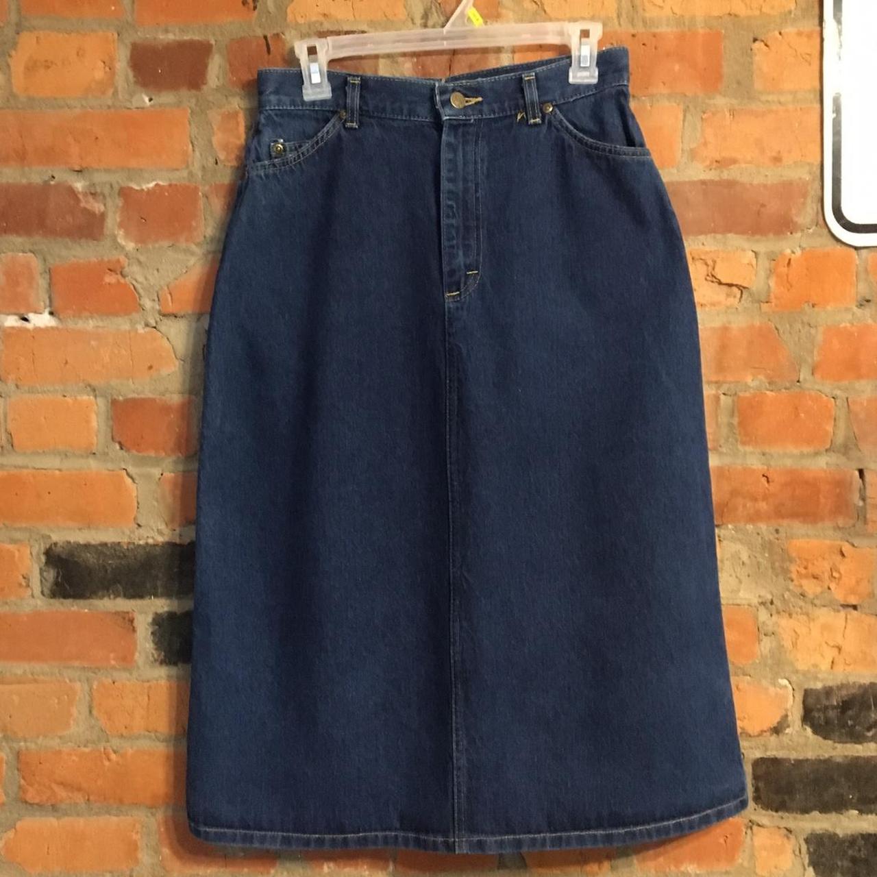 Lee Vintage 70s Denim Skirt *Union Made in USA 🇺🇸... - Depop