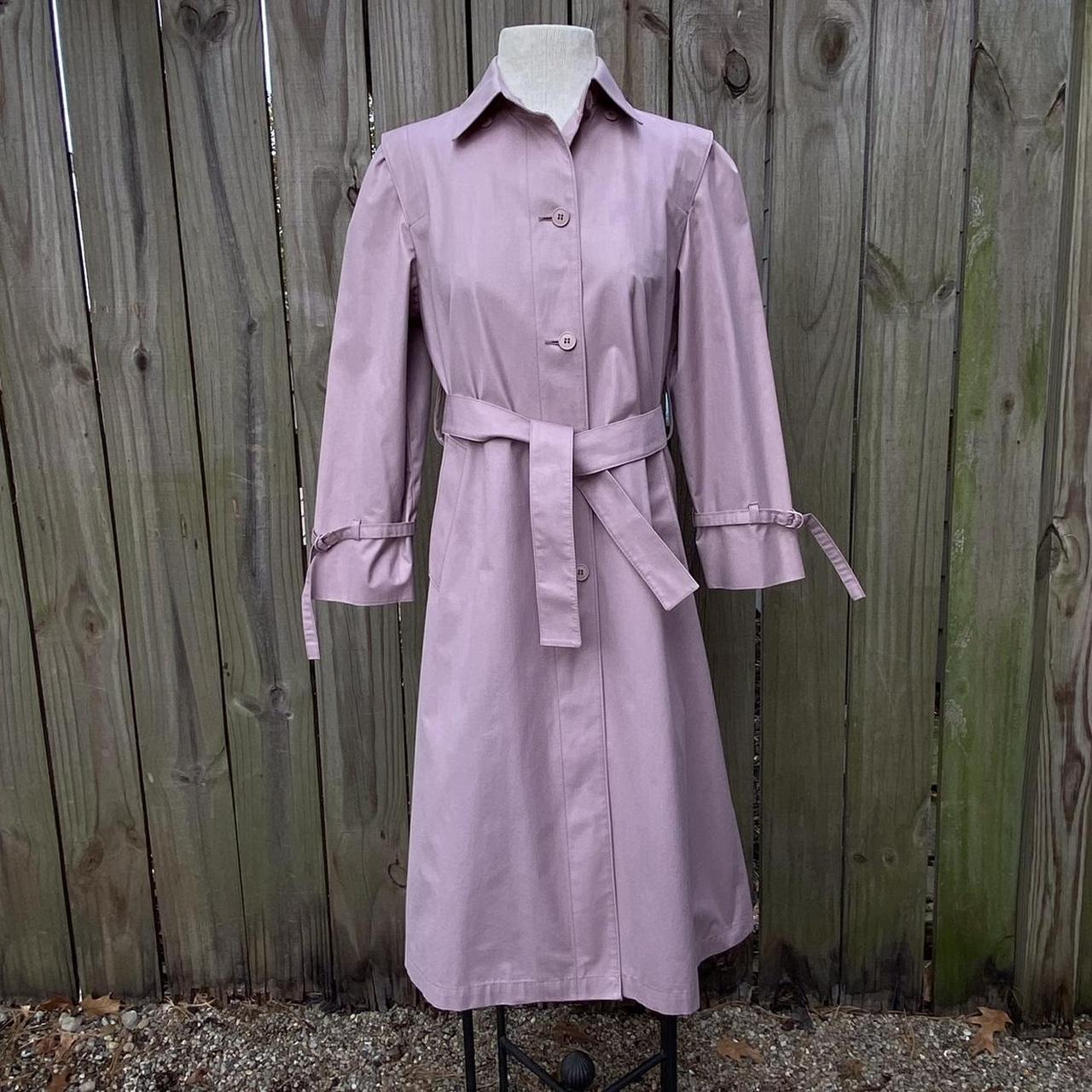 London fog purple top trench coat