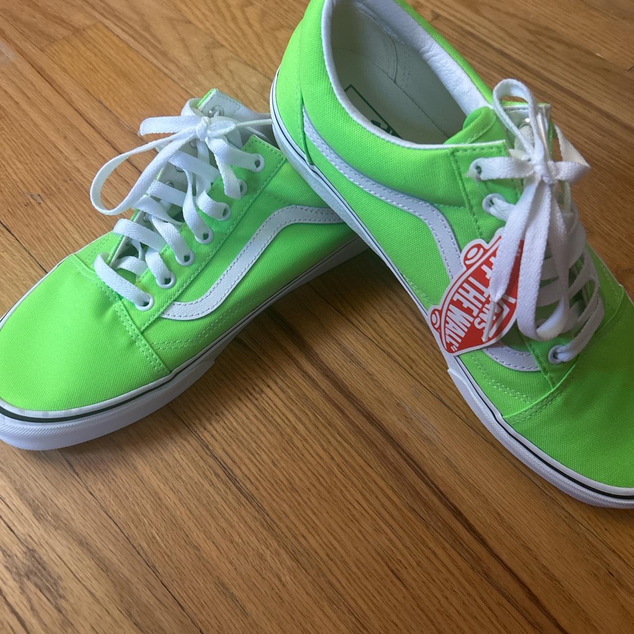 Brand New Lime Green Vans Size Men 10.5 Women. Depop