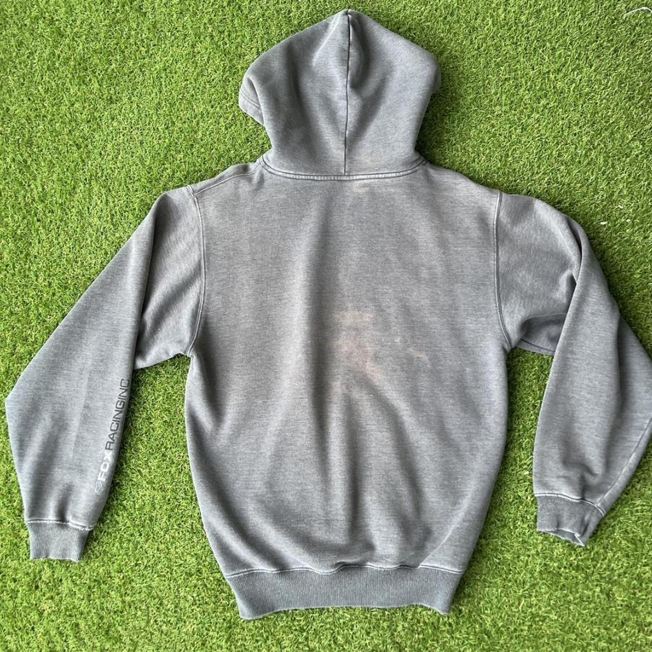 Fox Racing Men's Grey Hoodie | Depop