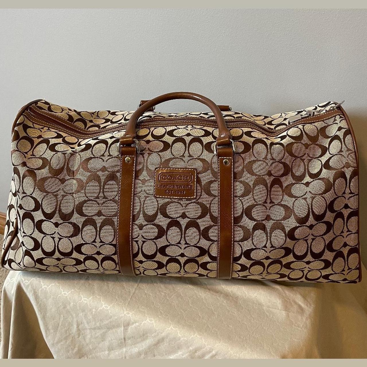 Vintage Coach British Tan Maggie Duffle Bag - Etsy