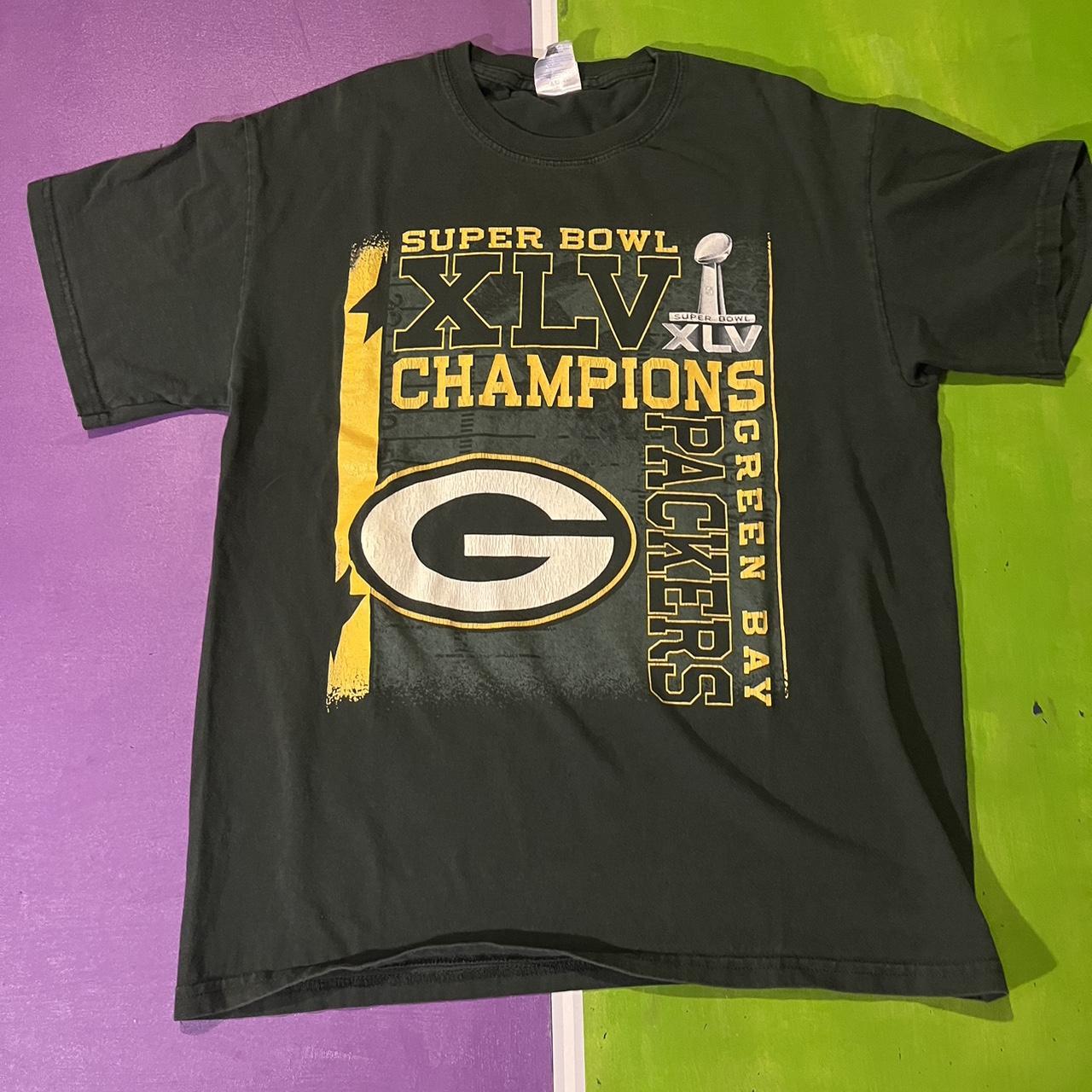 Super Bowl XLV Champs. Green Bay Packers Shirt Medium