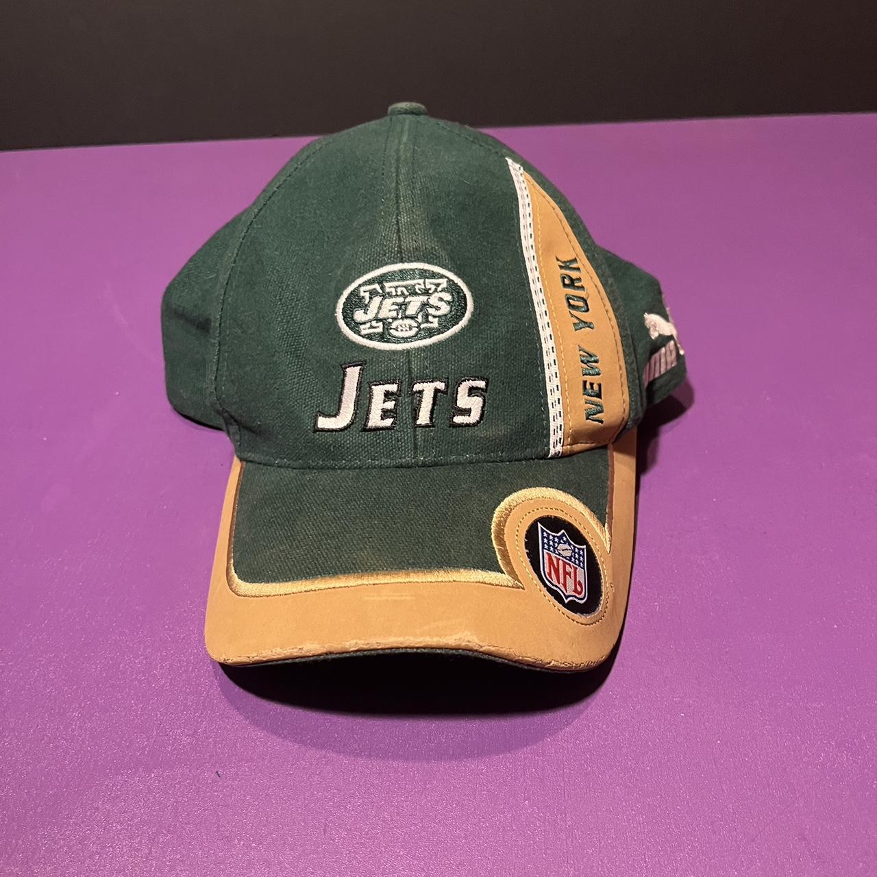 Vintage New York Jets Puma Adjustable Hat NFL - Depop