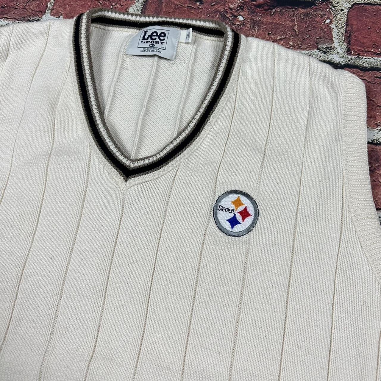 Vintage Pittsburgh Steelers Sweater Vest Lee Sport - Depop