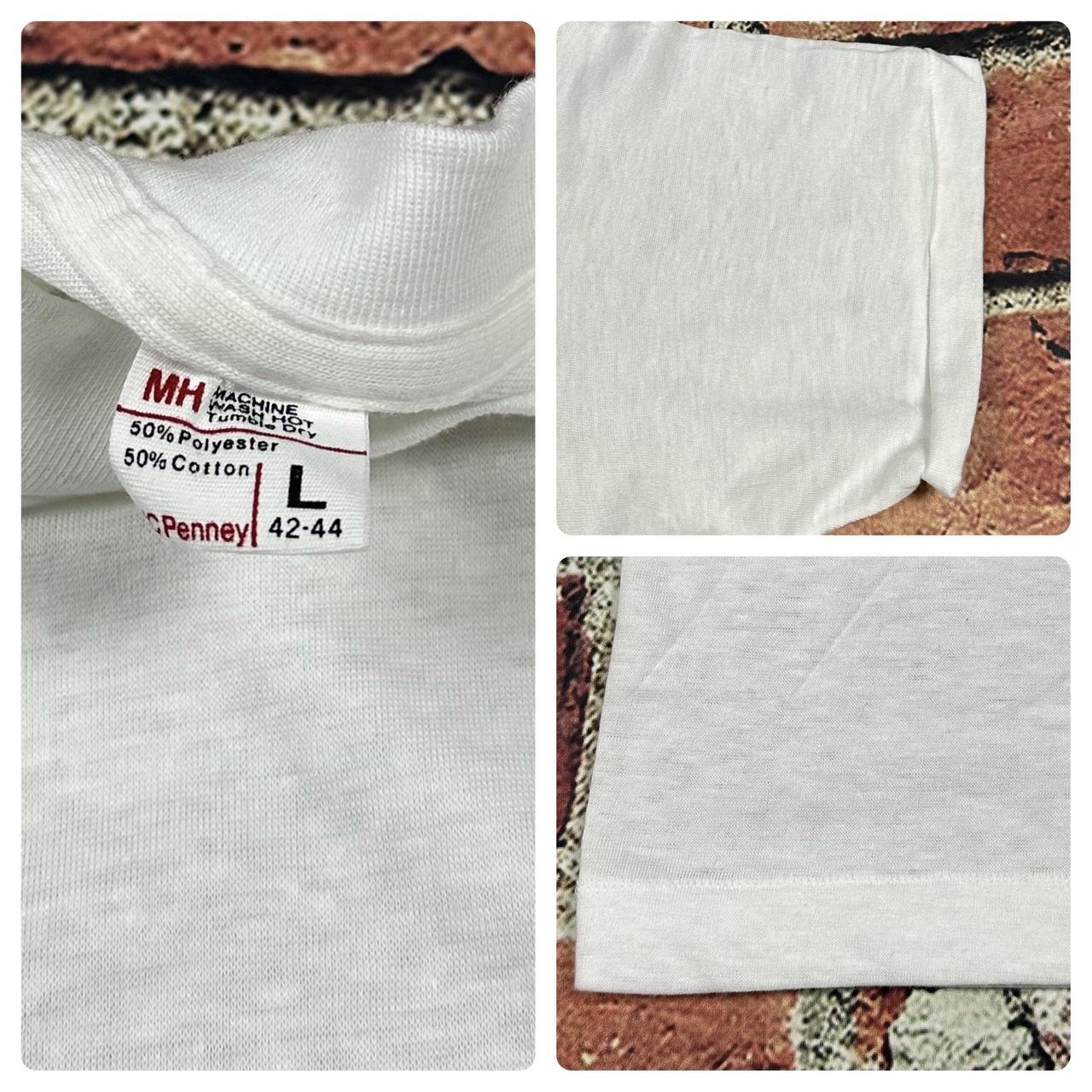 Vintage 80s JC Penney Plain White Blank TShirt... Depop