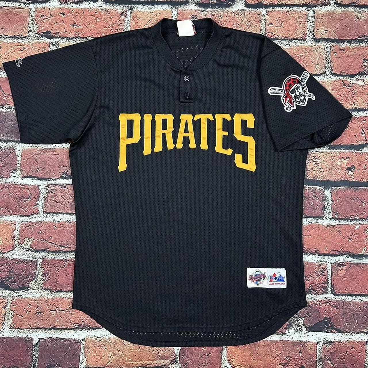 Majestic, Shirts, Vintage Pittsburgh Pirates Late 99s Majestic Red  Alternate Jersey
