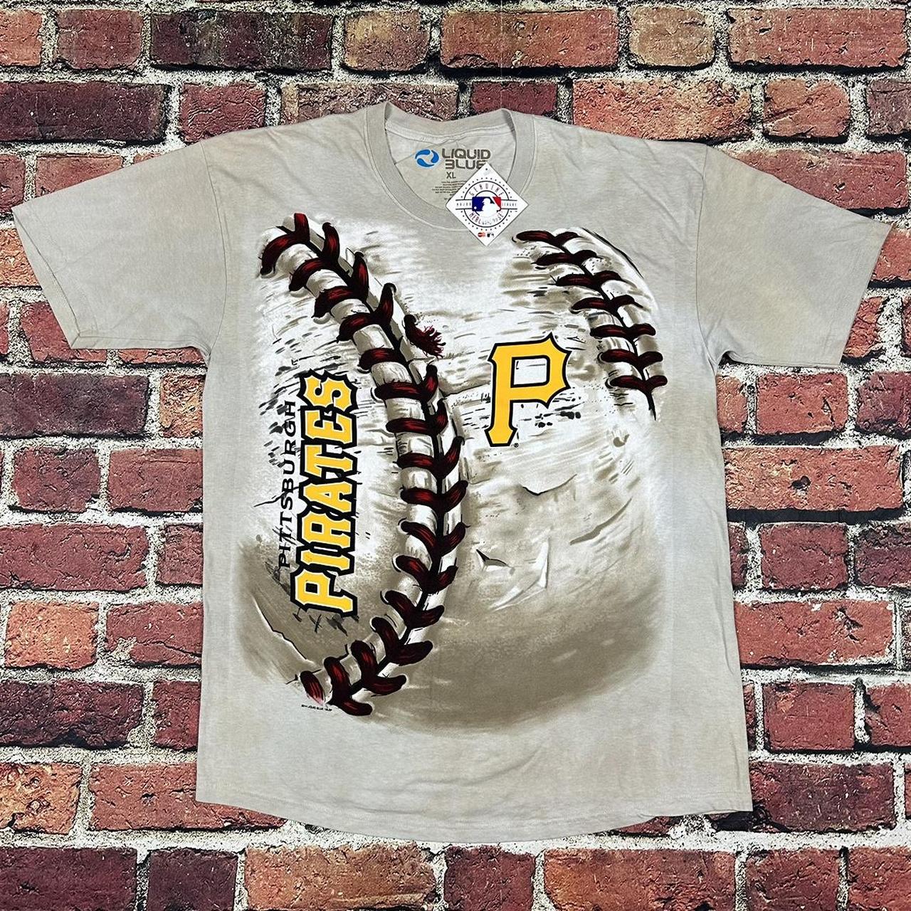 Liquid Blue Pittsburgh Pirates Baseball Tie Dye...