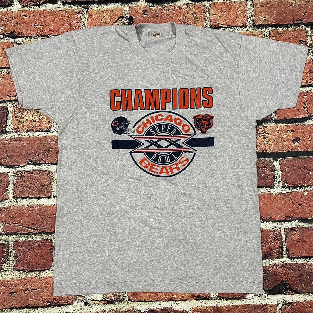 1985 Chicago Bears Super Bowl Champions Vintage T Shirt 