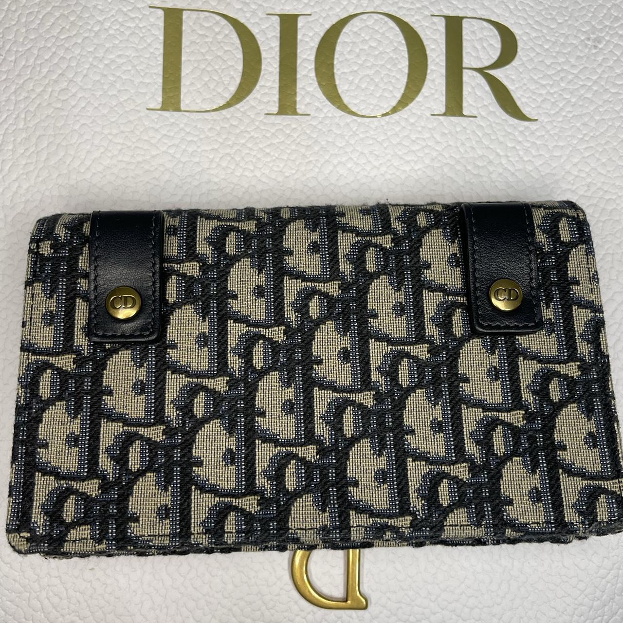 Selling DIOR SADDLE BELT POUCH Blue Dior Oblique... - Depop