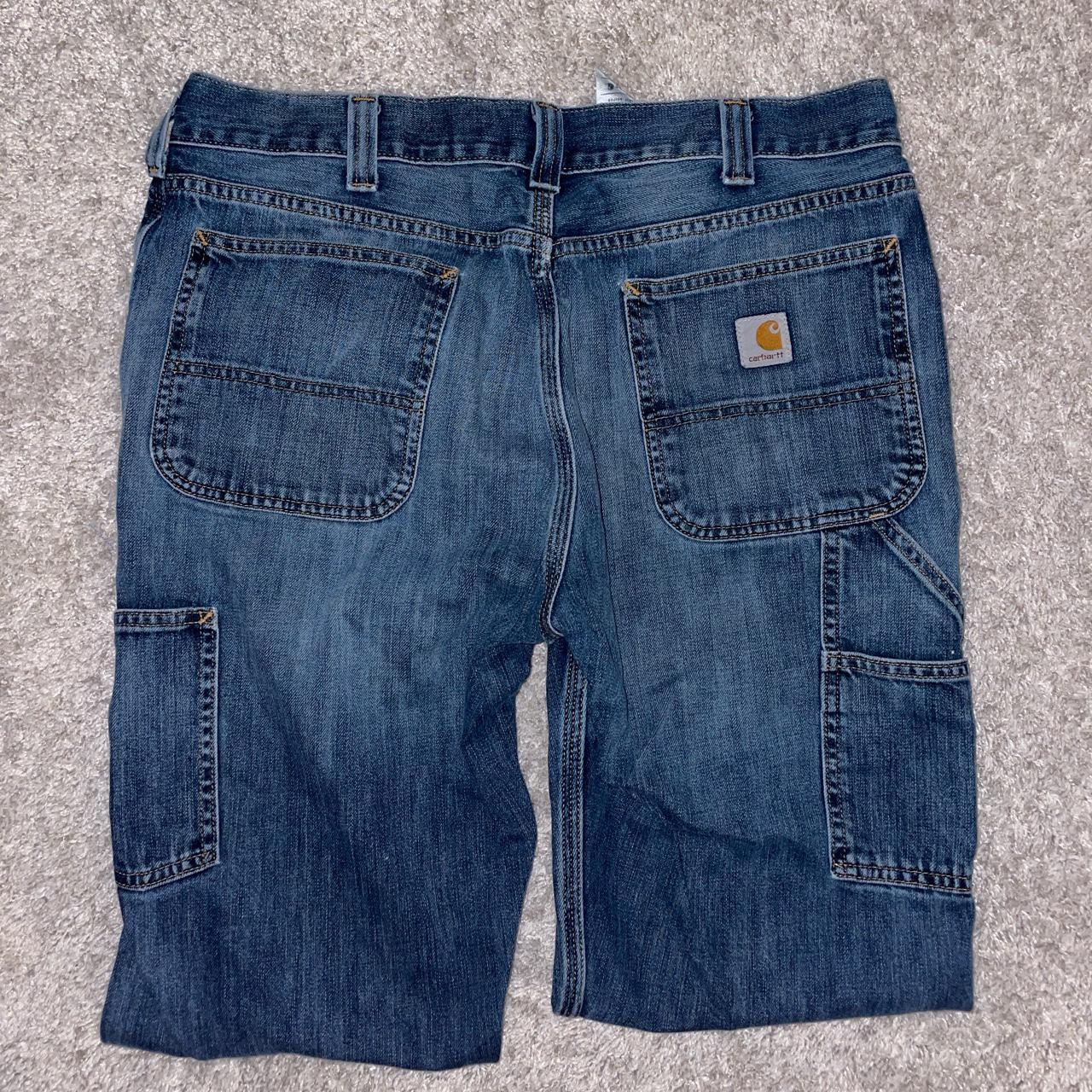 Carhartt carpenter jeans perfect fade 36x32 fits... - Depop