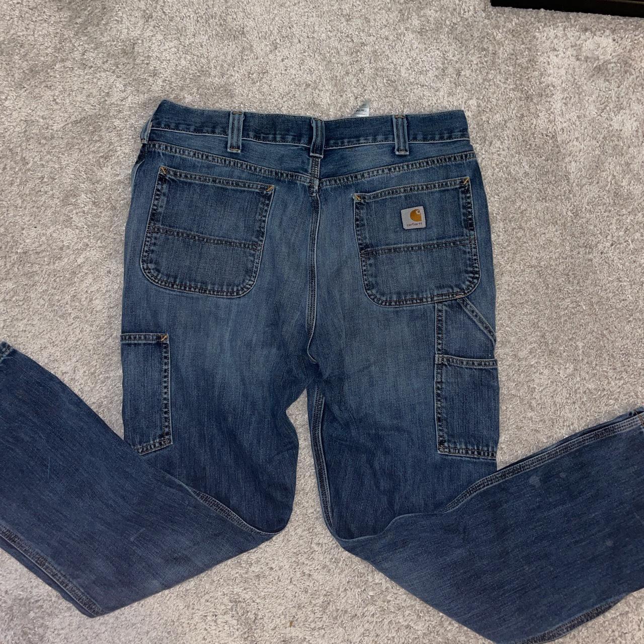 Carhartt carpenter jeans perfect fade 36x32 fits... Depop