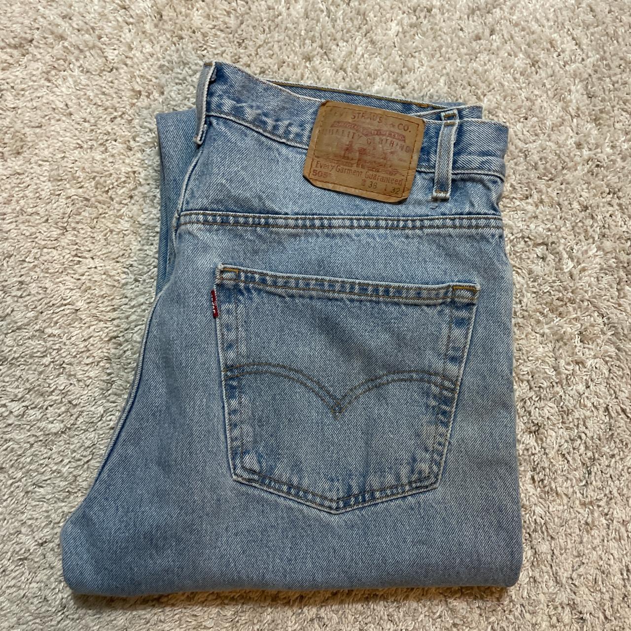 ⭐️Vintage Levi’s 505 jeans ⭐️great fade and paint... - Depop