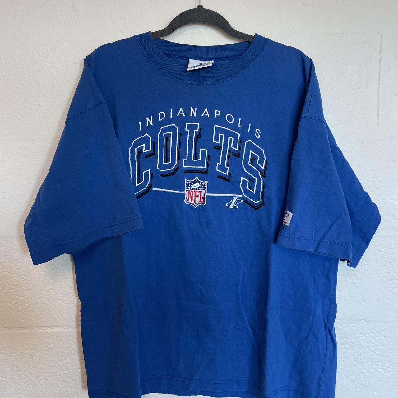 Vintage Indianapolis Colts embroidered t-shirt size... - Depop