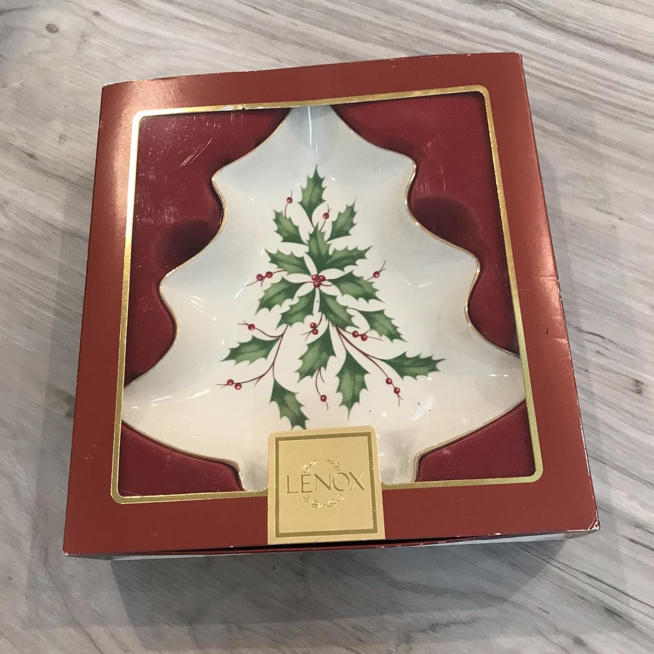 Lenox christmas candy outlet dish