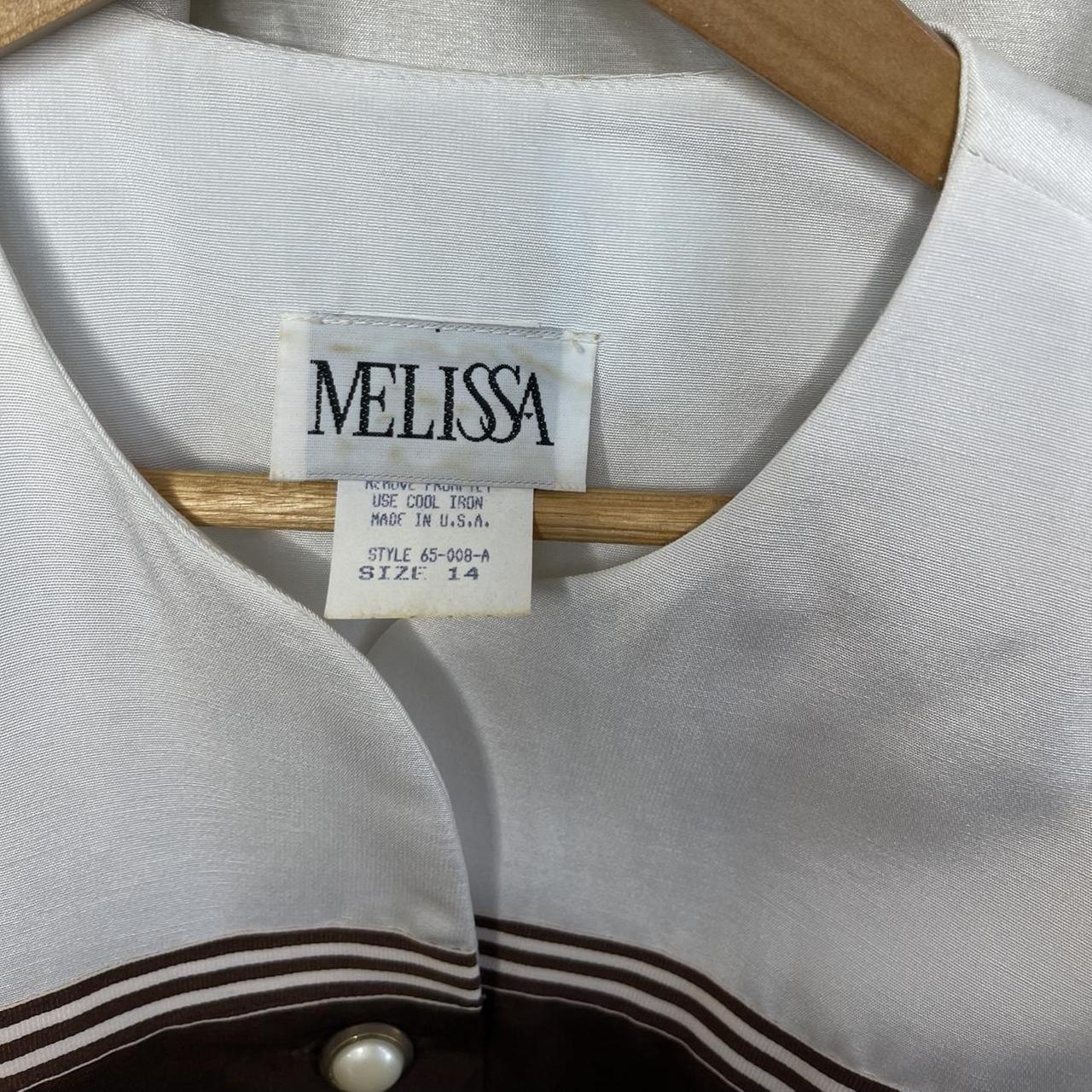 Melissa Women's Brown and White Blouse (3)