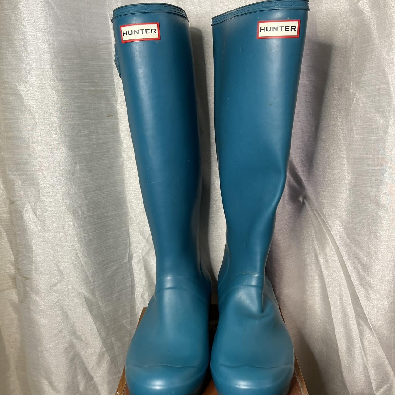 Hunter store teal boots