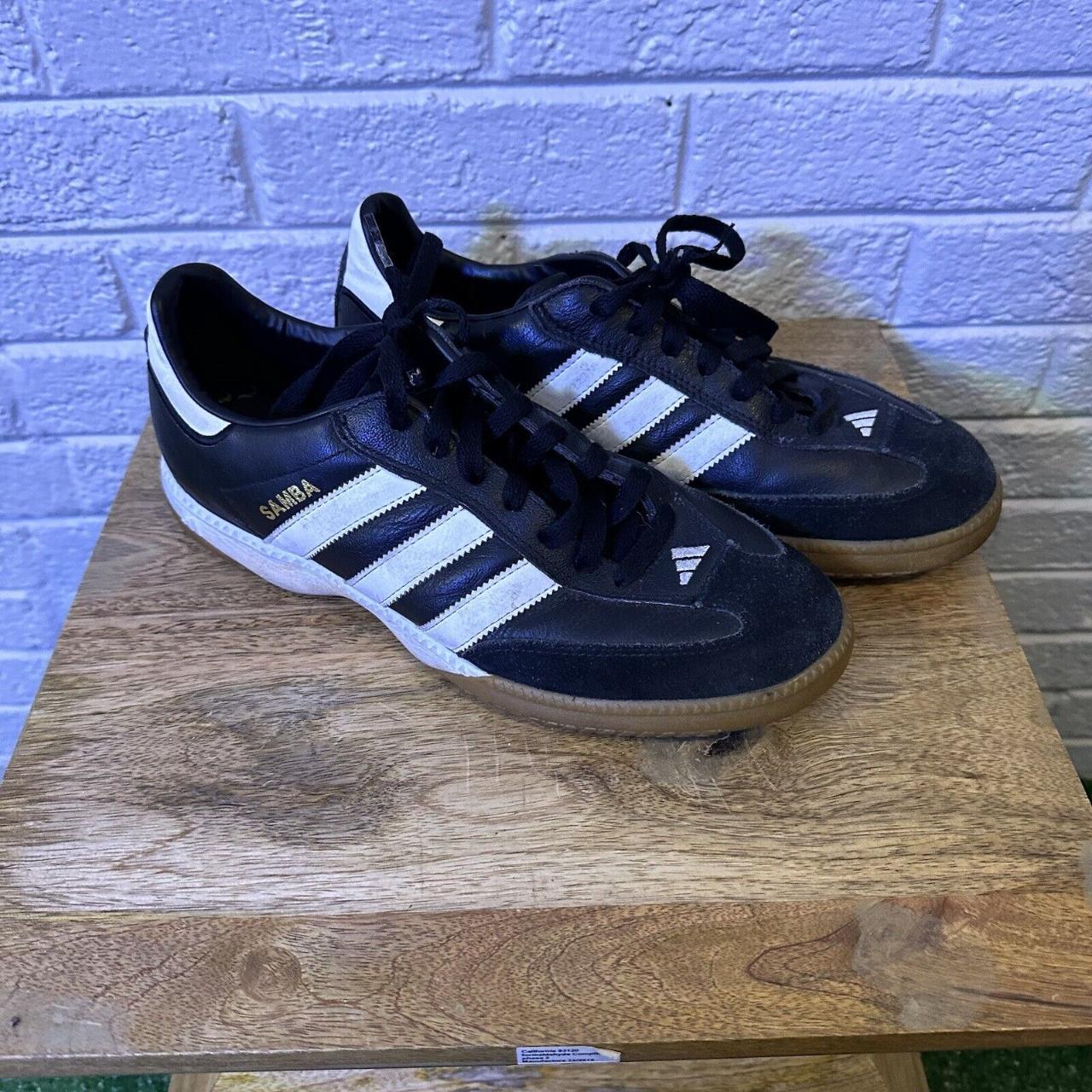 Size 10.5 - adidas Samba Classic Black - Depop