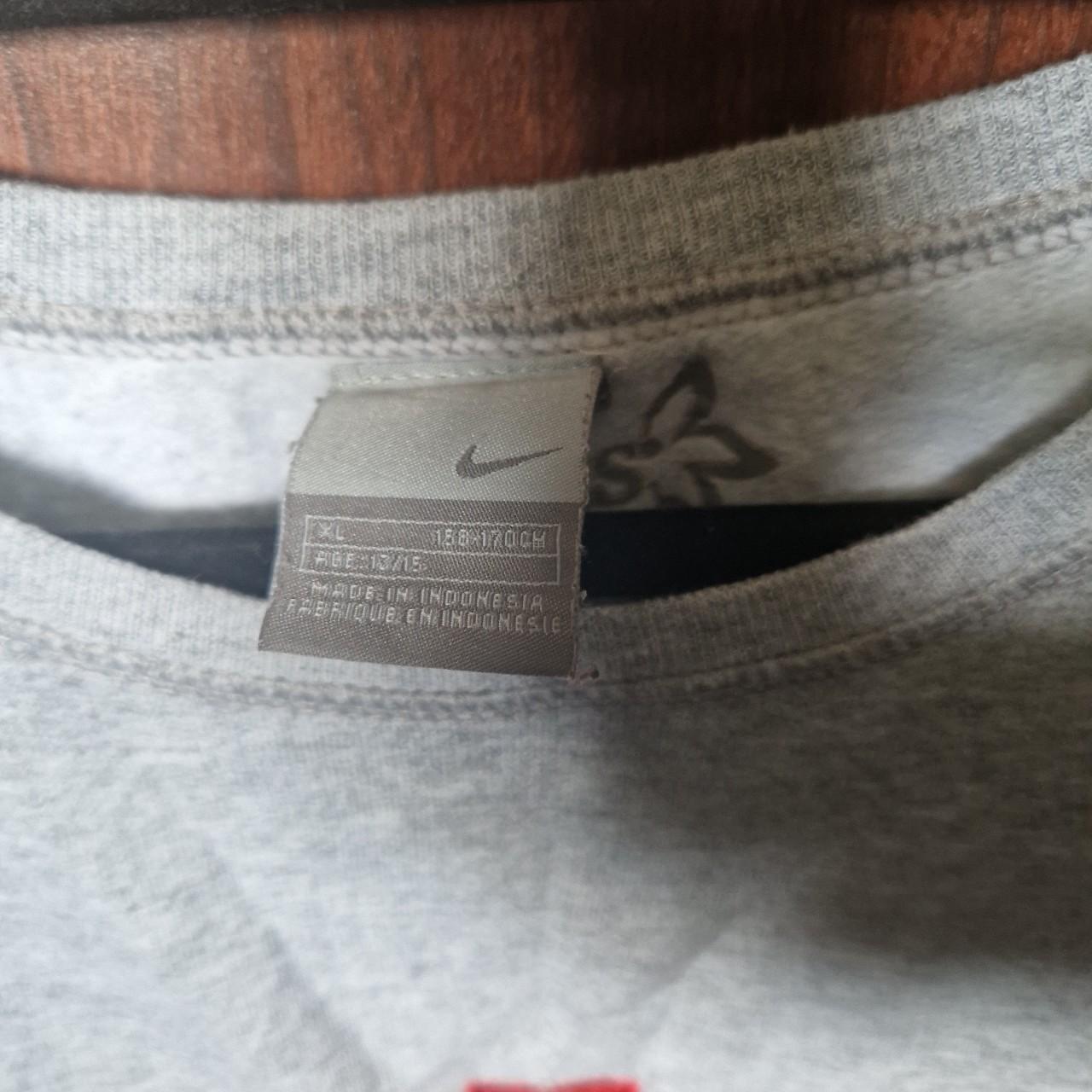 Nike Vintage Spellout Reworked Sweatshirt with... - Depop