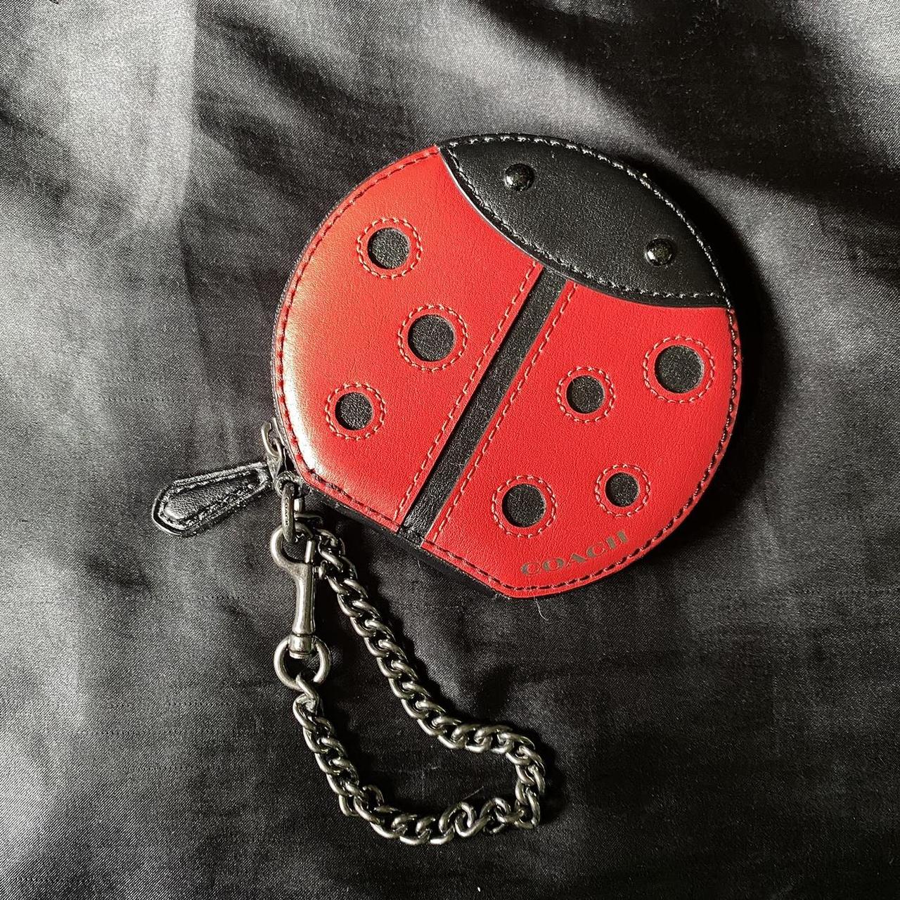 Coach ladybug coin purse sale