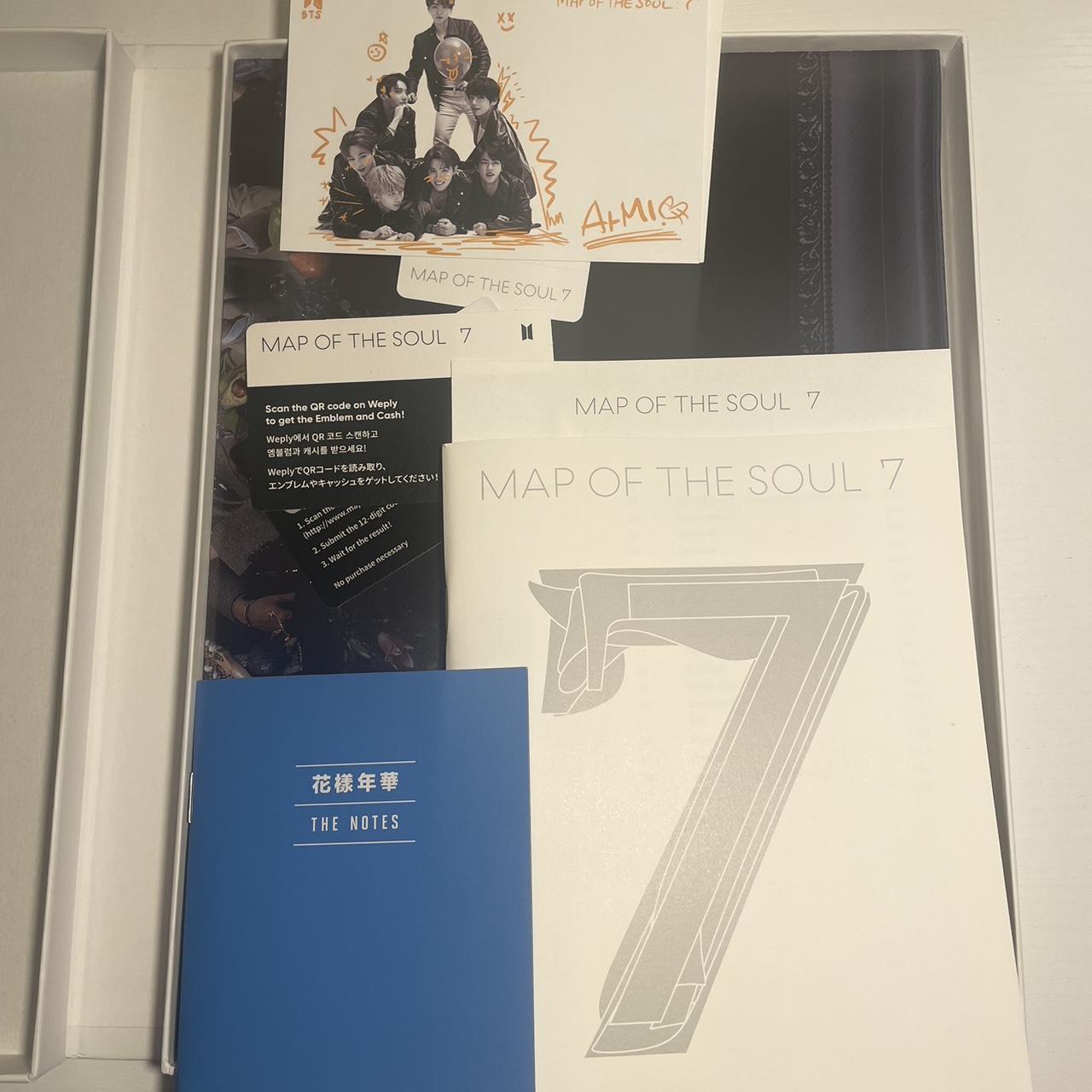 Map of the Soul 7 ver.3 album Unused stickers and... - Depop