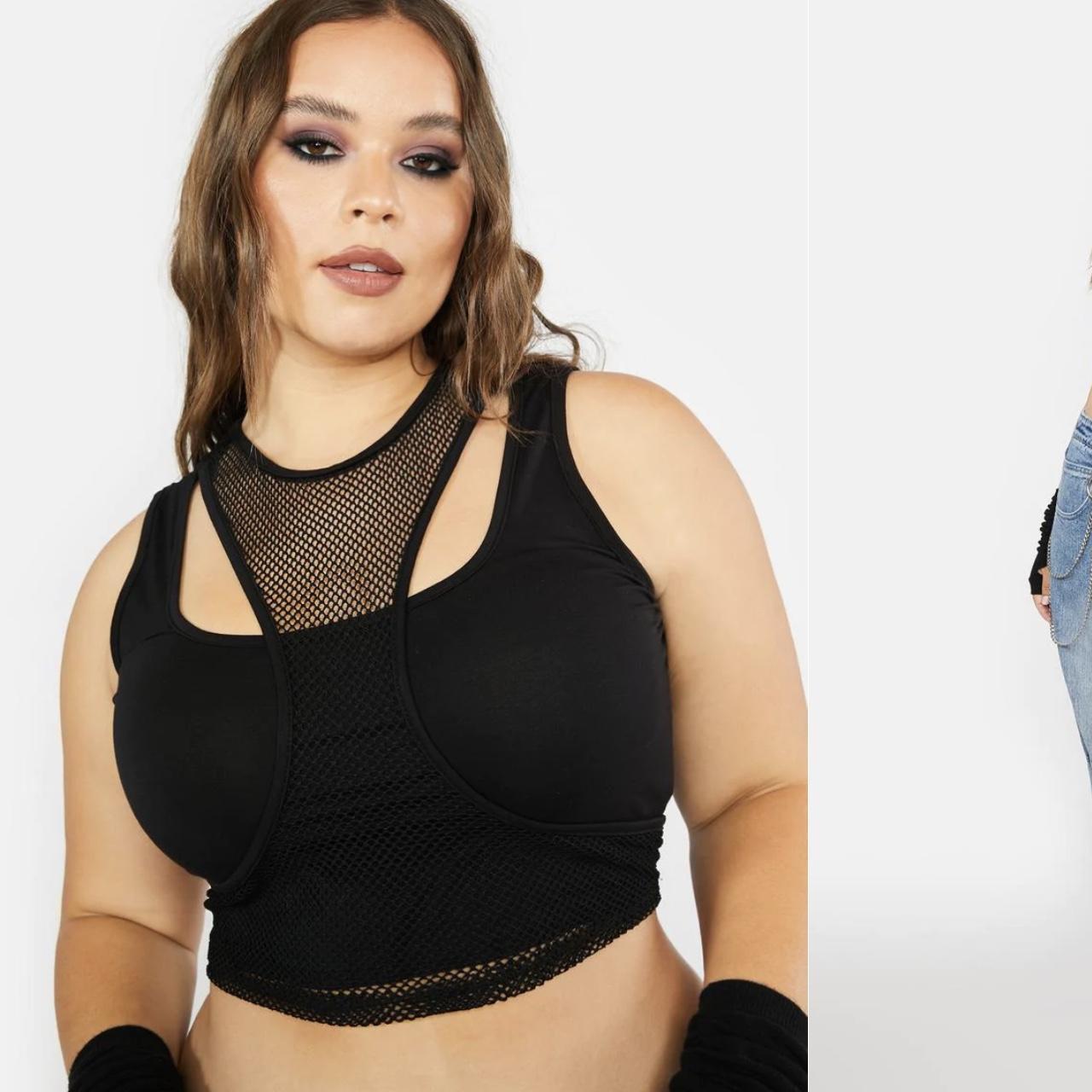 Dolls Kill Women's Black Vest Depop