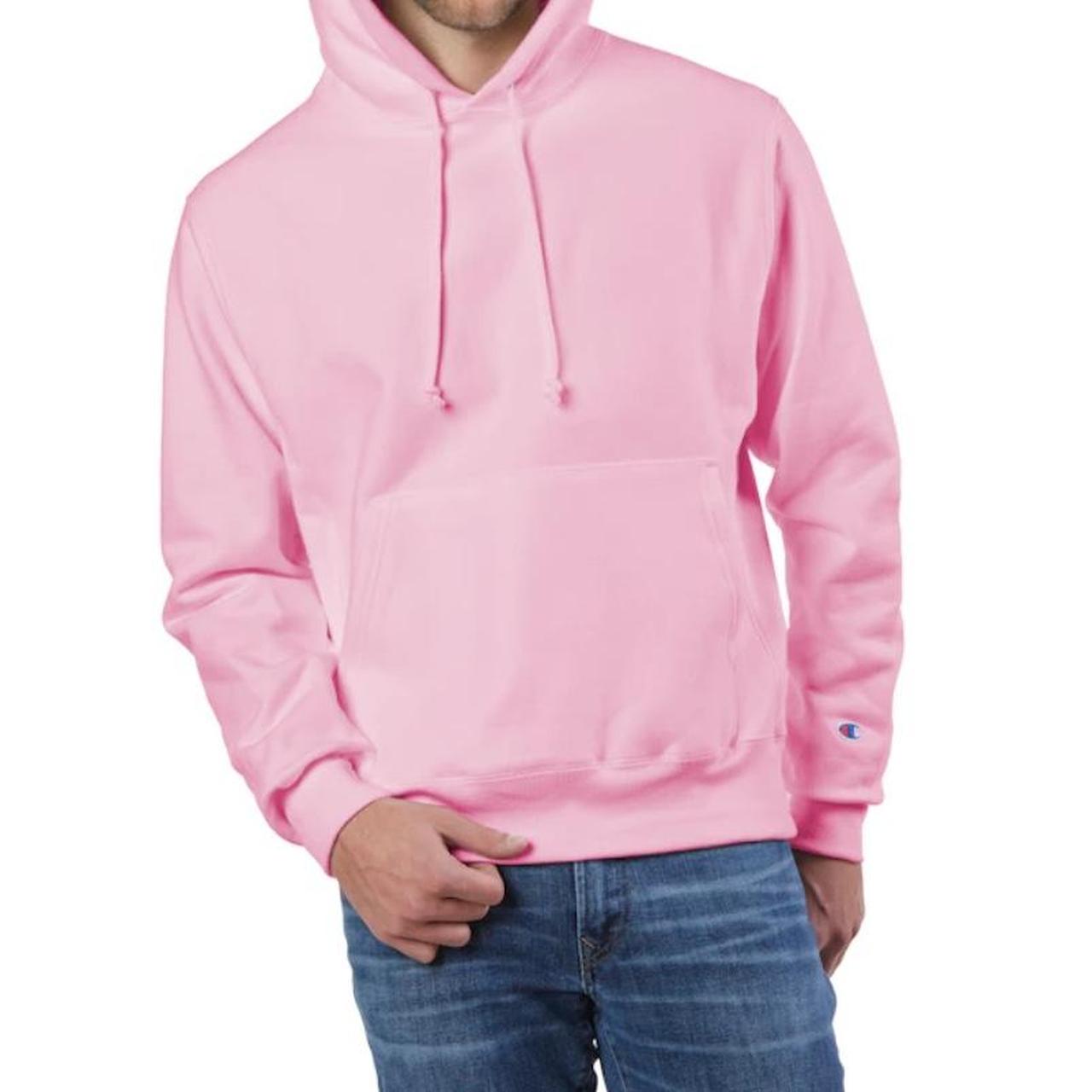 Bright pink champion hoodie hotsell