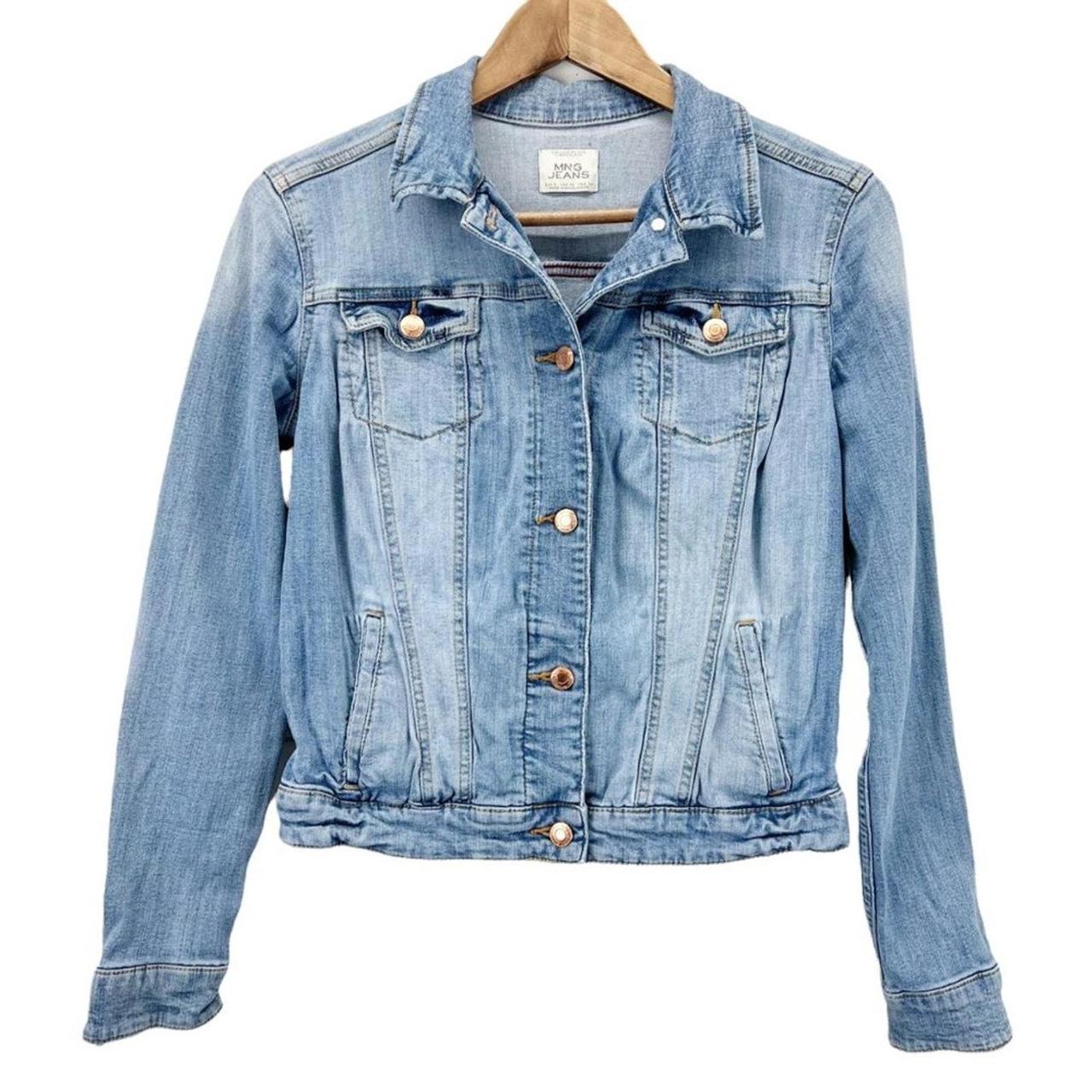 Mango Women's Casual Jacket - Blue - XS – MNG Jeans By Mango Denim Jean Jacket …
