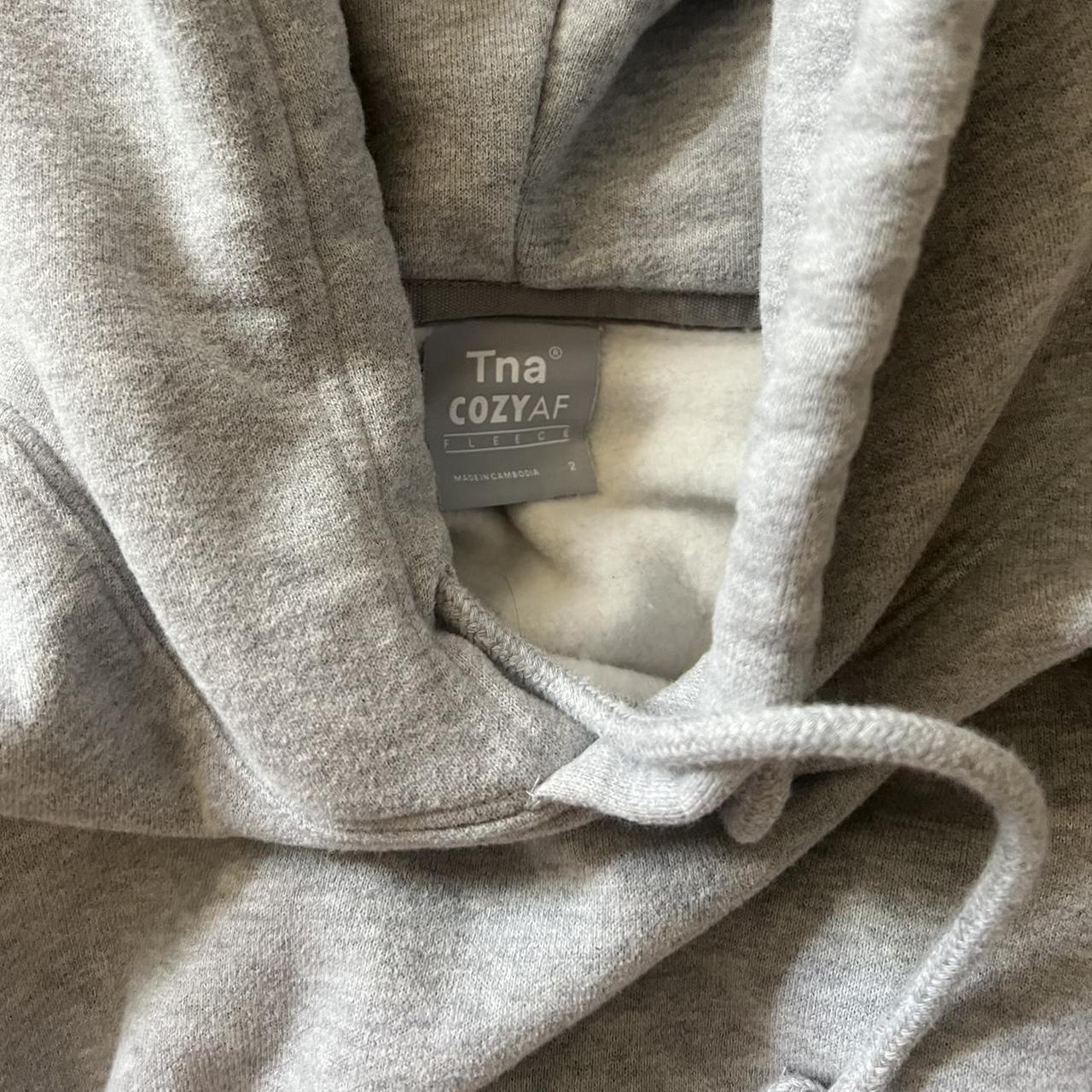 Aritzia TNA Cozy Fleece Hoodie Size 2,... - Depop