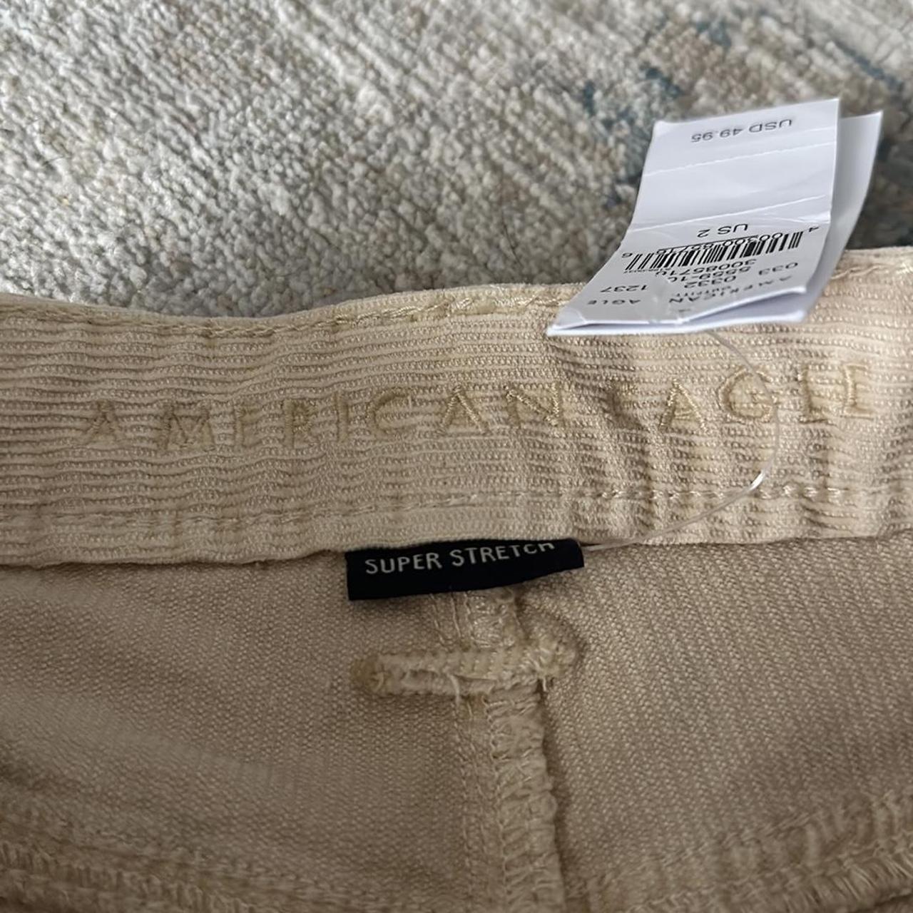 American eagle super stretch tan corduroy shorts - Depop