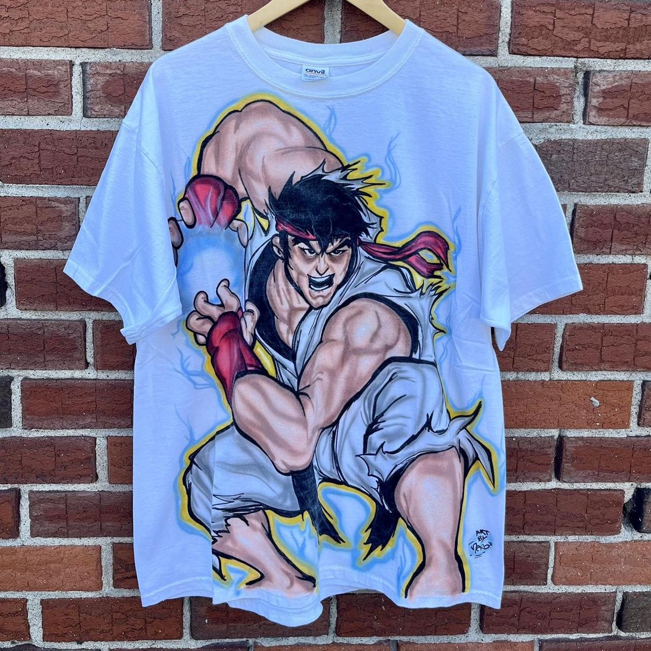 Vintage streetwear street fighter graphic tee from - Depop