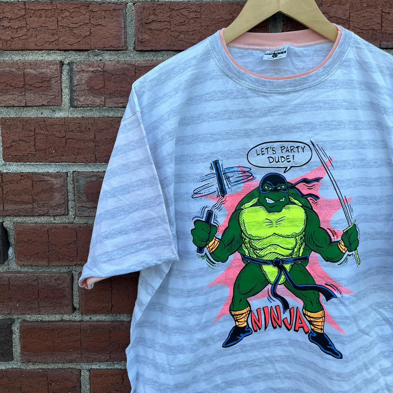 Vintage Teenage Mutant Ninja Turtles Shirt Size Depop   P0 