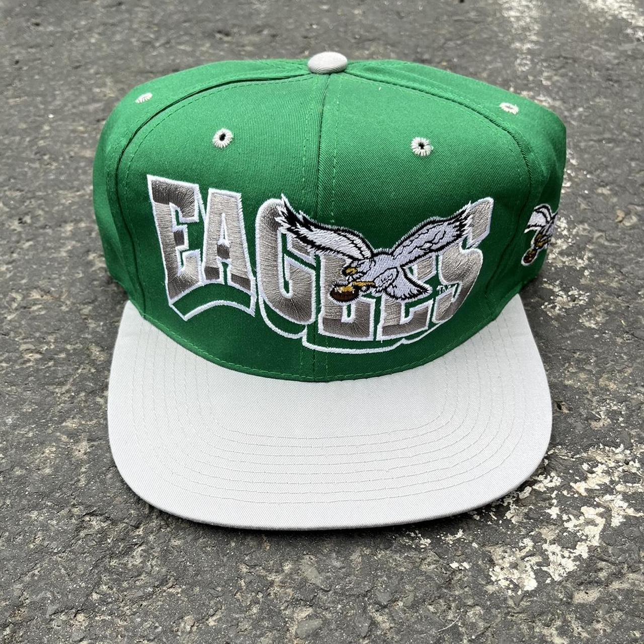 Philadelphia Eagles Fundamental Vintage Trucker Snapback Hat - Kelly  Green/White