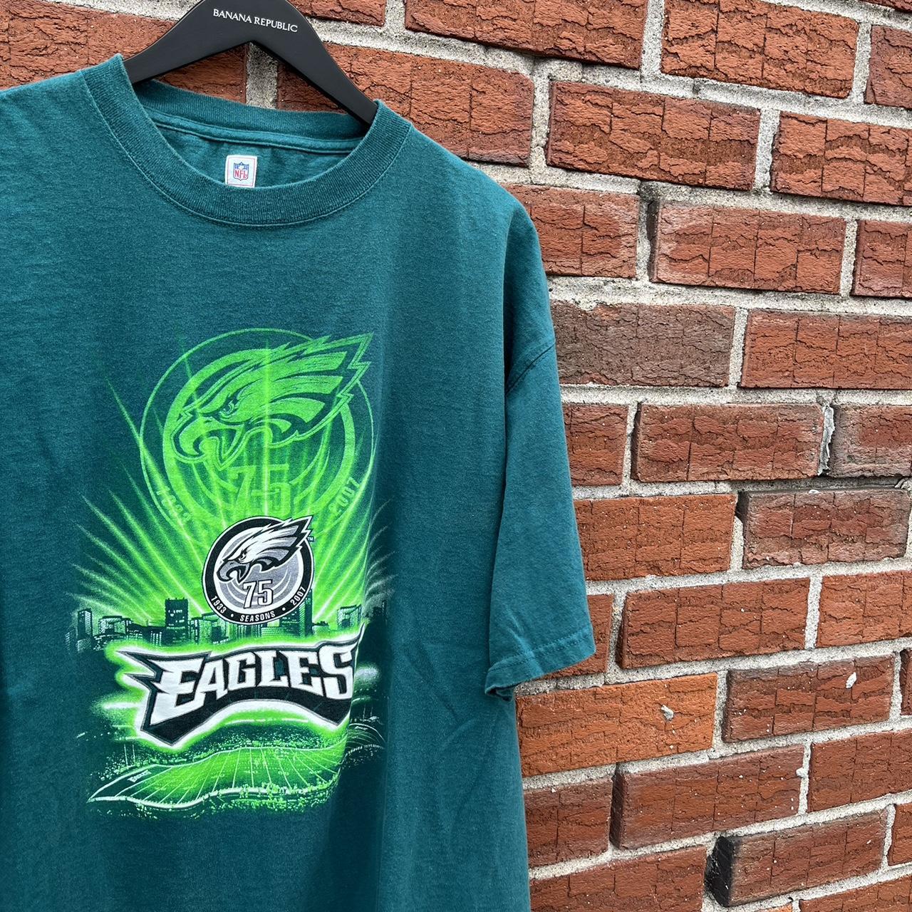 vintage philadelphia eagles t shirt y2k philly - Depop